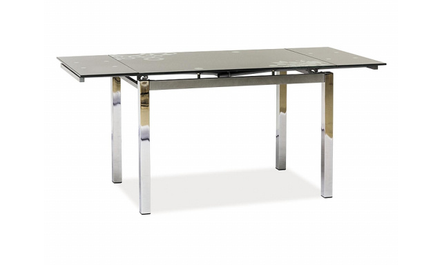 Skleněný rozkládací stůl Sego163, 110-170x74cm