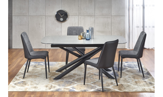 Luxusní rozkládací jídelní stůl Hema1859, šedý