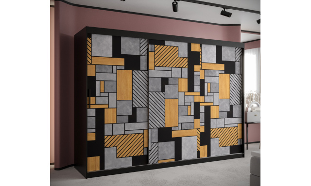 Šatní skříň Tetris 1, 250cm