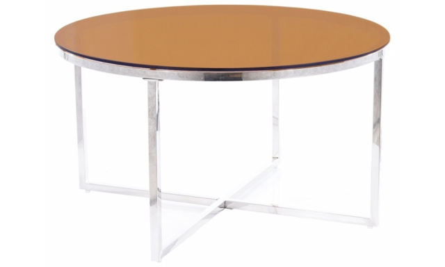 Skleněný konferenční stůl Sego313, 80cm