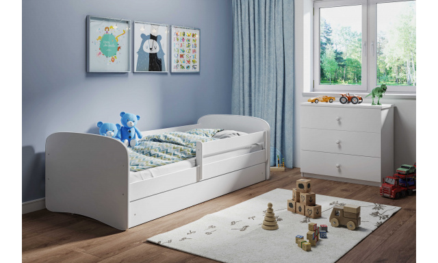 Dětská postel s úložným prostorem Sen 140X70 cm, bílá