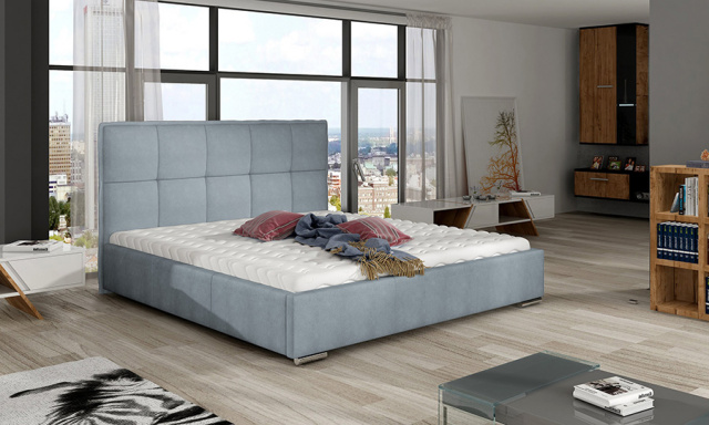 Čalouněná postel Korin 90 x 200, světle modrá Fresh