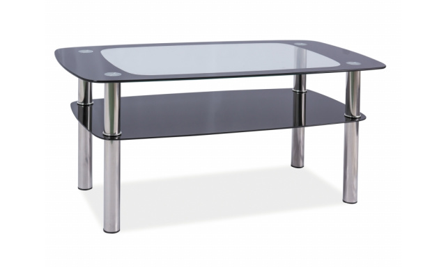 Skleněný konferenční stůl Sego380, 100x60cm