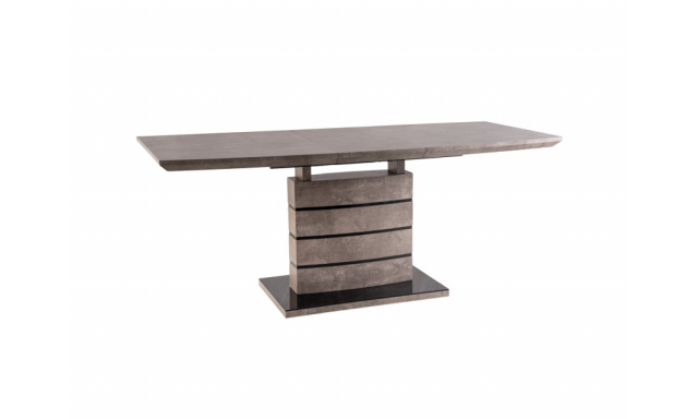 Rozkládací jídelní stůl Sego175, efekt Beton, 140-180x80cm