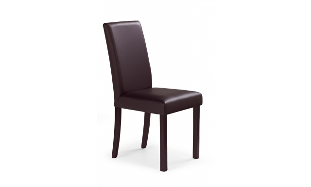 Moderní čalouněná jídelní židle HAK101, wenge/hnědá