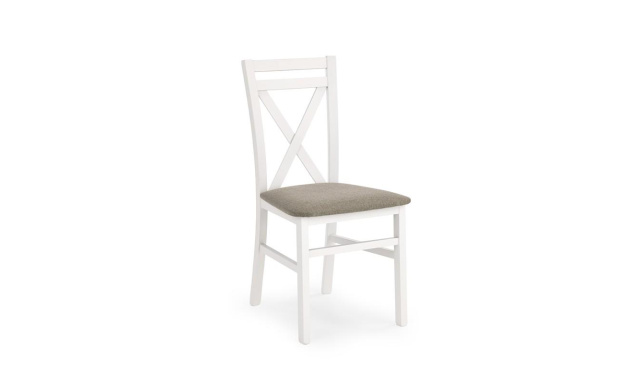 Jídelní židle Derek s polstrem, bílá