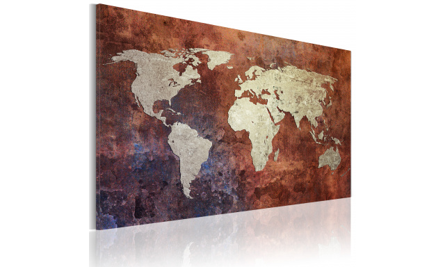 Obraz - Rusty map of the World