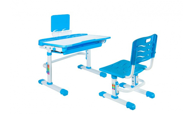 Dětský nastavitelný PC stůl + židle Unity181, blue
