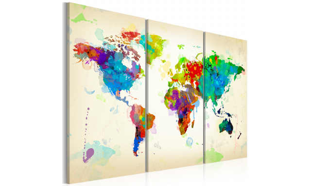 Obraz - All colors of the World - triptych